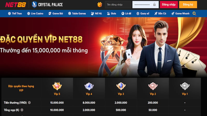Net88 đặc quyền và ưu đãi hấp dẫn dành cho hội viên